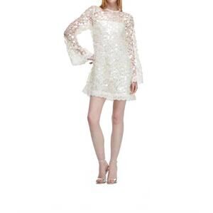 NEW WAIMARI eclipse mini dress in white